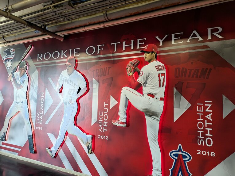 2024年7月…エンゼルス球場で撮影　©Shoko Mizutsugi