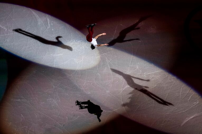 シャオ・イム・ファはエキシビションでもバックフリップを披露　©Getty Images