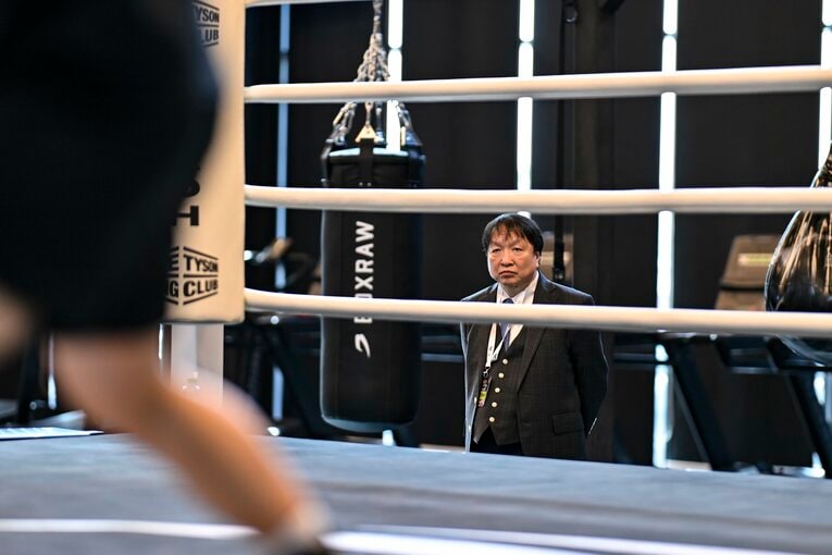 ピカソ戦直前、現地リヤドでの井上尚弥のジムワーク　©Hiroaki Finito Yamaguchi