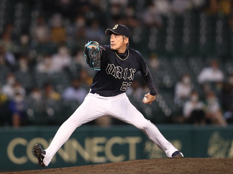 甲子園のマウンドに立ったオリックス能見　©︎JIJI PRESS