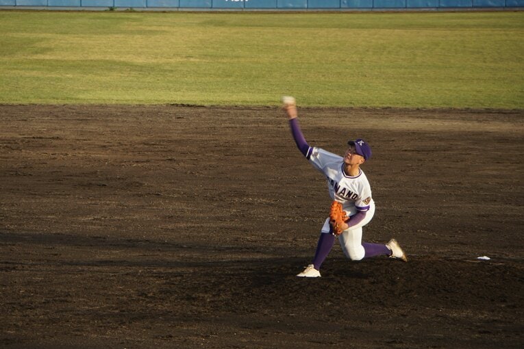 【2023年秋】秋田県大会を制した金足農業。5年前の快進撃から何があったのか？　©Kei Nakamura吉田大輝の投球フォーム　©Kei Nakamura