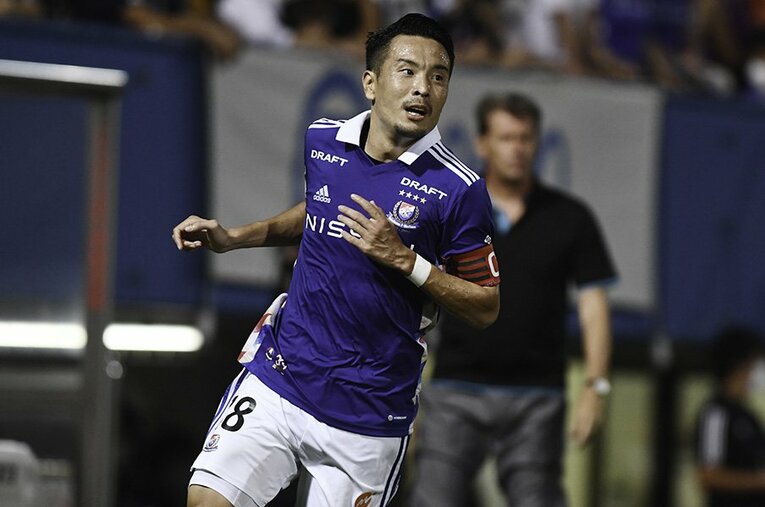 早ければ8日にリーグ優勝が決まる横浜F・マリノス。前節では2ゴールを決め、首位独走のチームで活躍を続ける水沼宏太に話を聞いた　©AFLO