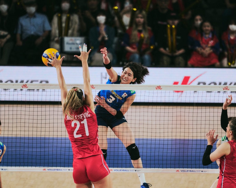 古賀紗理那（VNLセルビア戦）©︎Yuki Suenaga