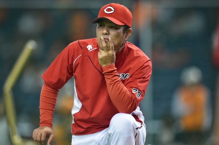 緒方かな子の夫は広島カープ3連覇の名将、緒方孝市 ／ photograph by Hideki Sugiyama