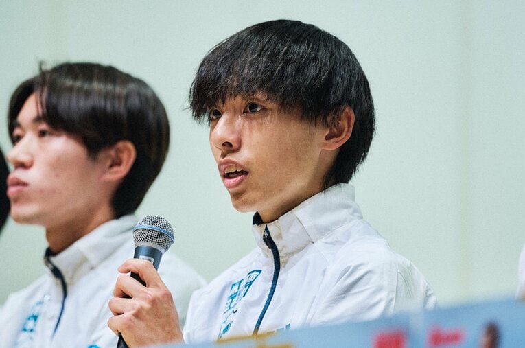 箱根駅伝などで圧倒的な存在感を見せた黒田朝日 ／ photograph by Yuki Suenaga