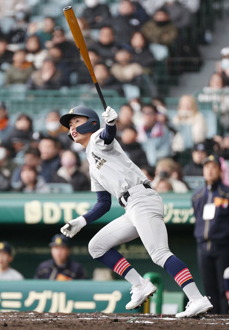 青森山田の佐藤洸史郎　©JIJI PRESS