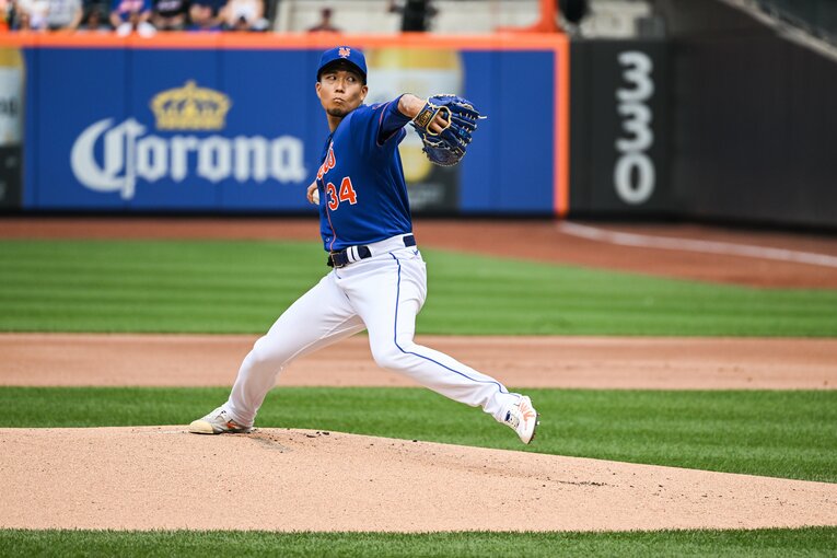 現在メッツで活躍する千賀滉大（愛知県立蒲郡高）。全国的に無名だった　©Nanae Suzuki