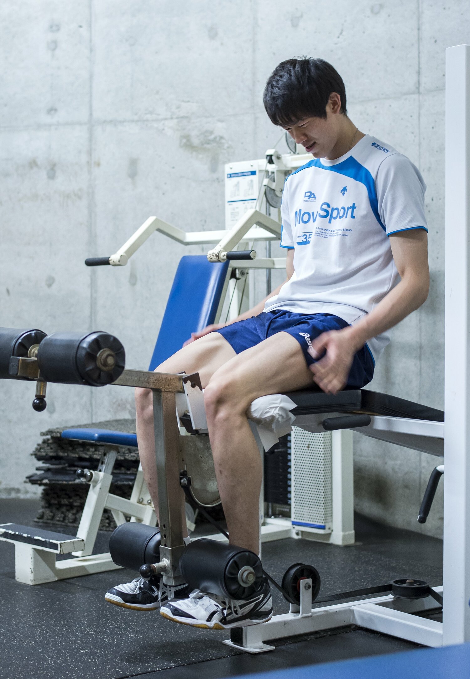 中央大時代の筋トレ風景（2015年）©Takuya Sugiyama