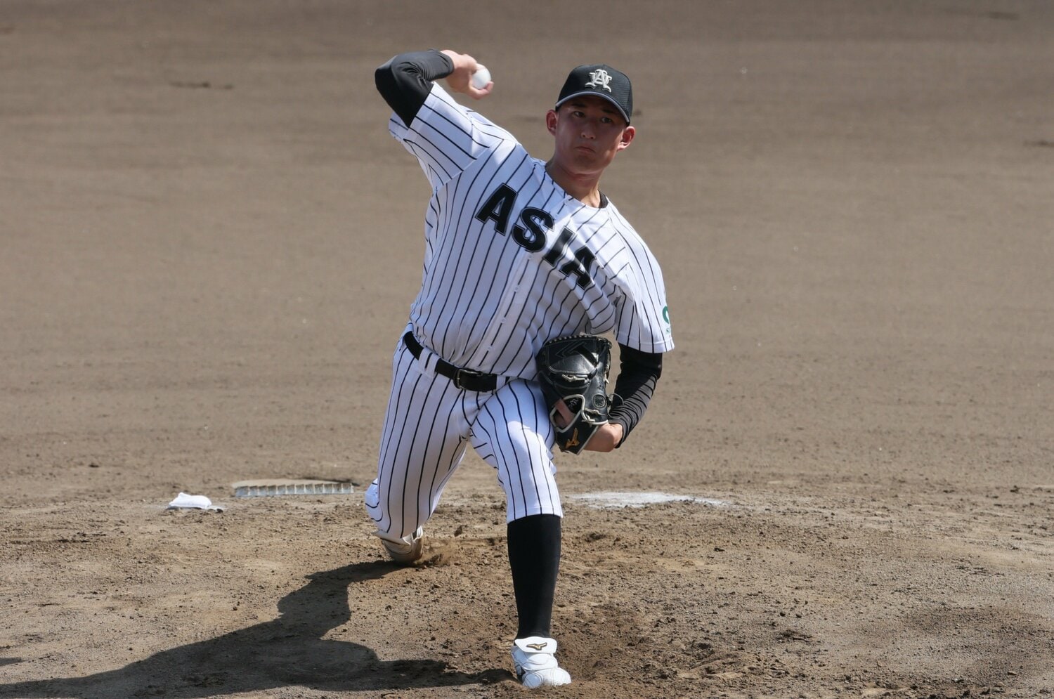 広島から2位指名を受けた亜細亜大の齊藤。会議前から「1位もある」と高評価だった ©︎Shigeki Yamamoto