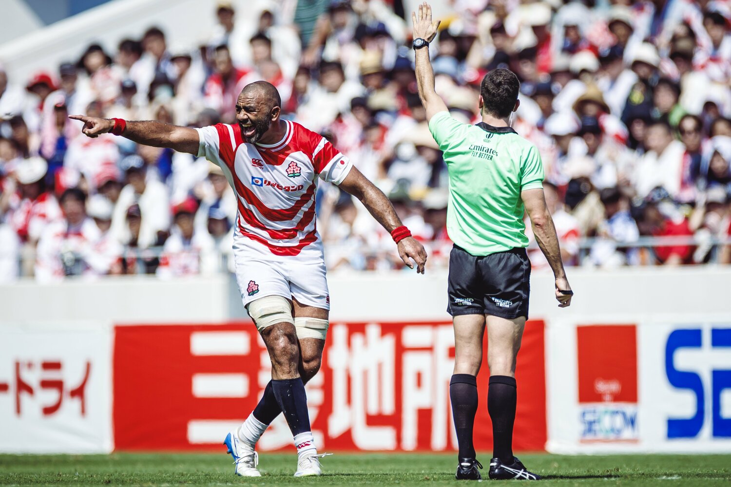 先日のウェールズ戦の招集メンバーを見ると、「カテゴリA-1」に属するのはリーチ マイケルだけだ　©︎Kiichi Matsumoto