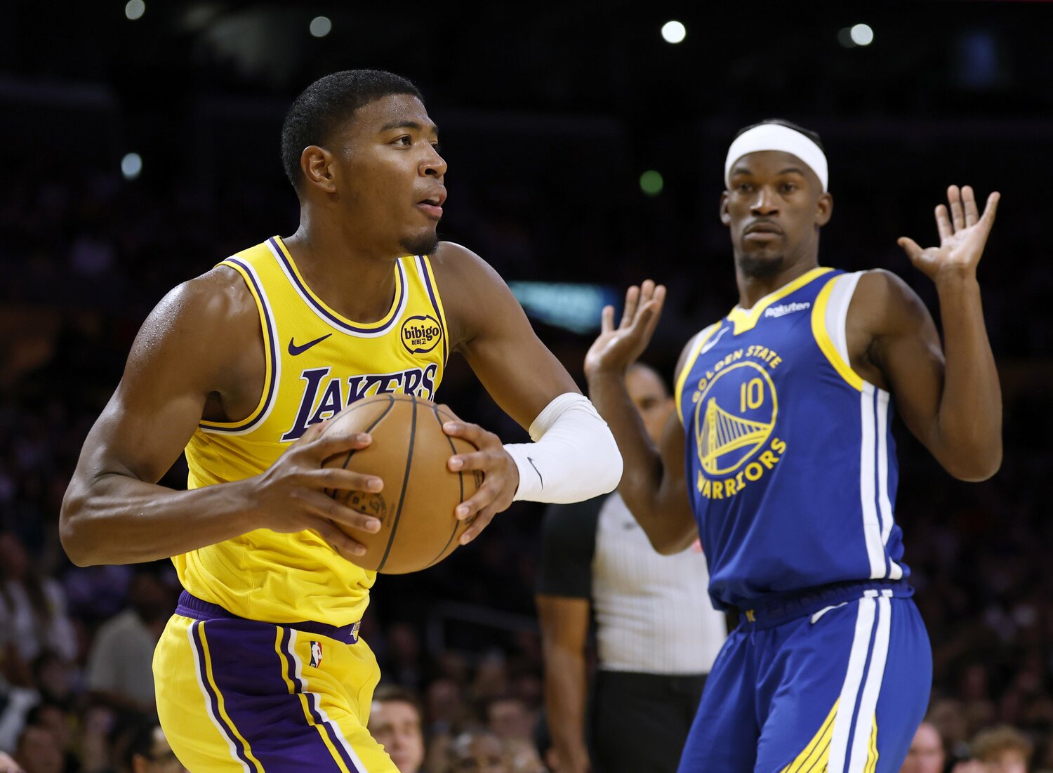 開幕戦では敗れたが、存在感を発揮した八村塁 ©︎Harry How/Getty Images