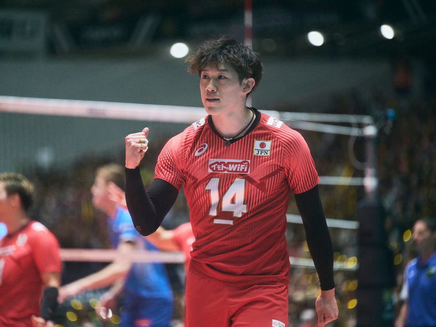 ストレートで勝利し五輪切符を掴んだスロベニア戦後は「自分たちの強さを示すことができた」と感無量の表情を見せた石川　©︎Yuki Suenaga 