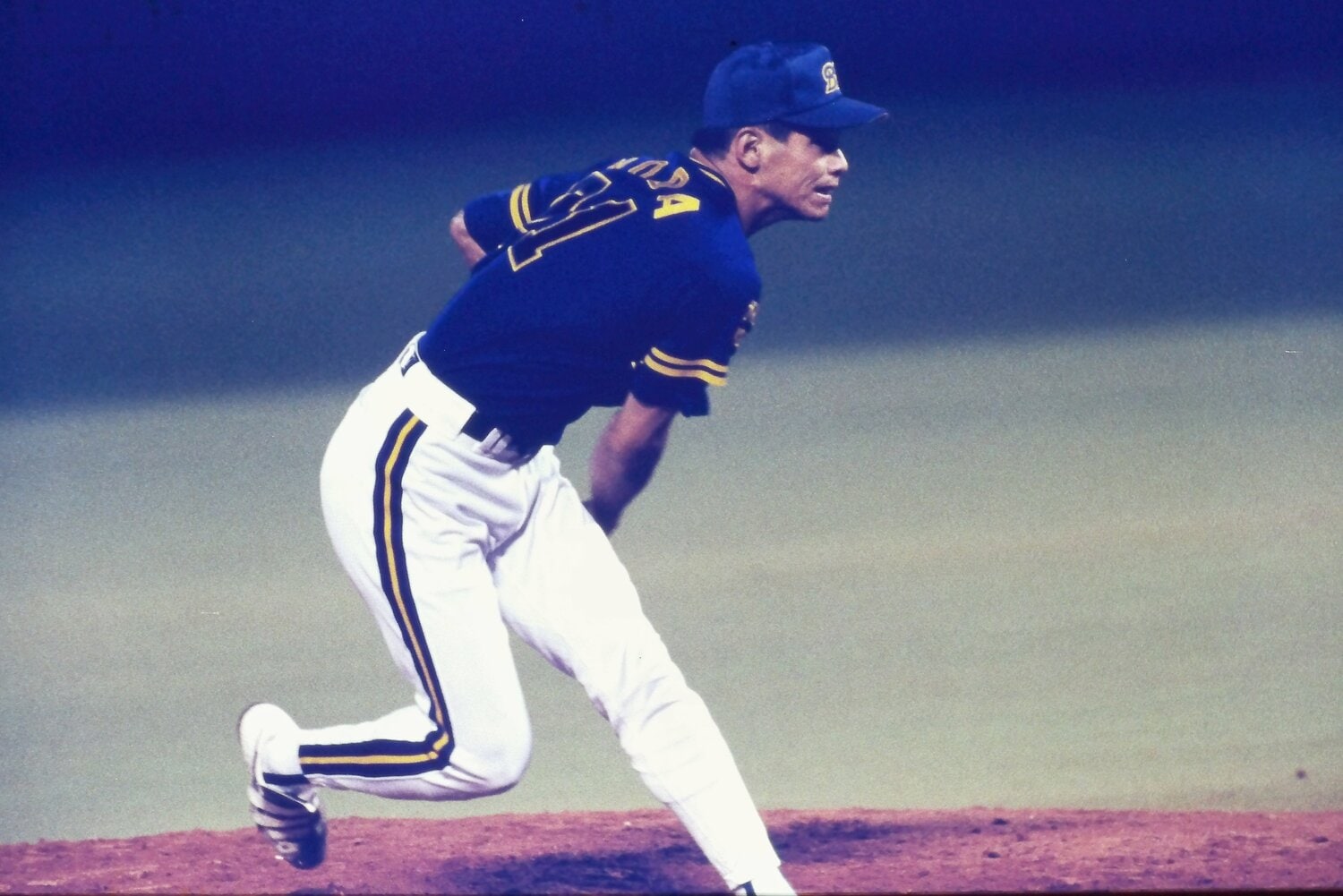 1995年に1試合19奪三振を記録した野田。2022年に佐々木朗希が完全試合達成とともに並んだが、依然として日本記録だ　©Takahiro Kohara