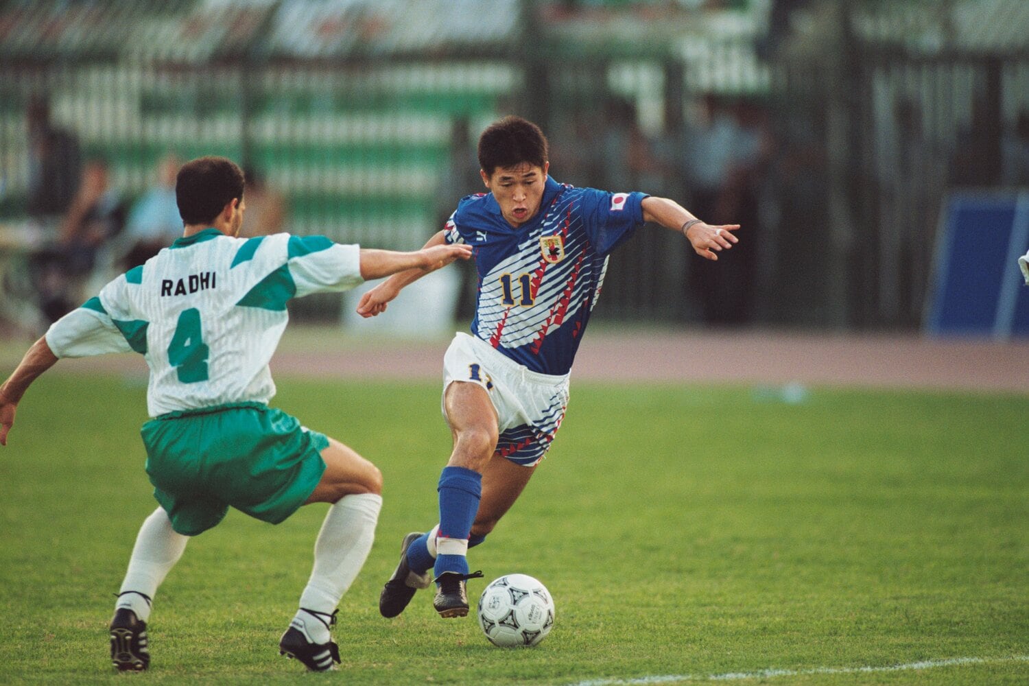 「ドーハの悲劇」として語り継がれる1993年のアメリカW杯アジア地区最終予選、日本対イラク　©Koji Asakura