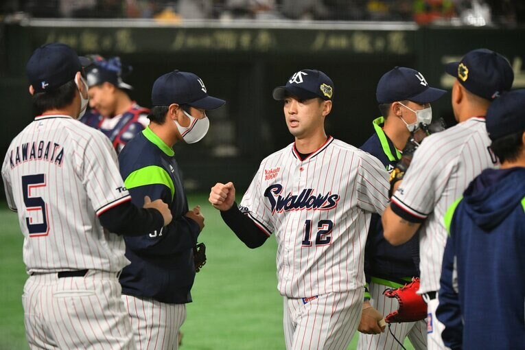 好投した石山　©️Hideki Sugiyama