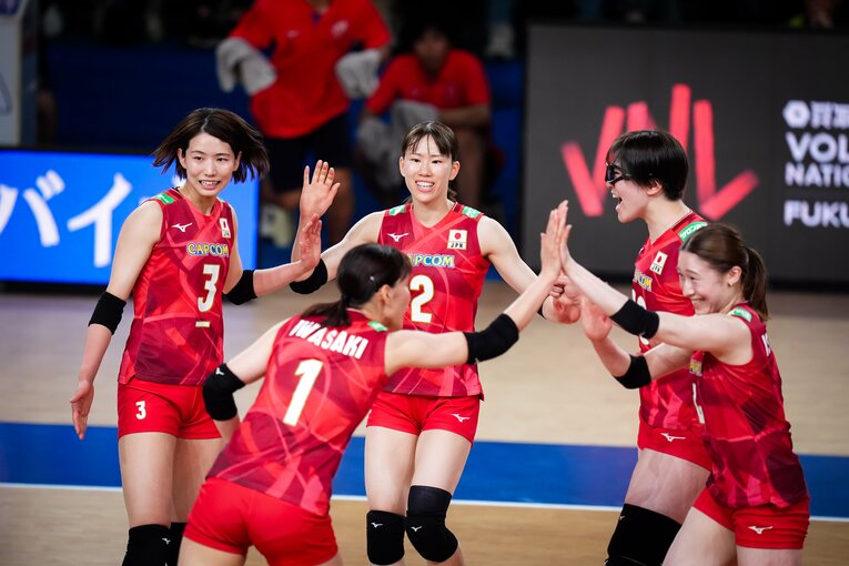 VNL韓国戦　©︎Volleyball World