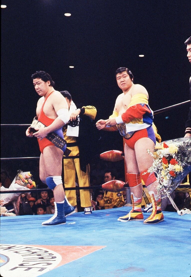 アニマル浜口とのタッグも人気を博したマイティ井上　©Hiroki Kakehata