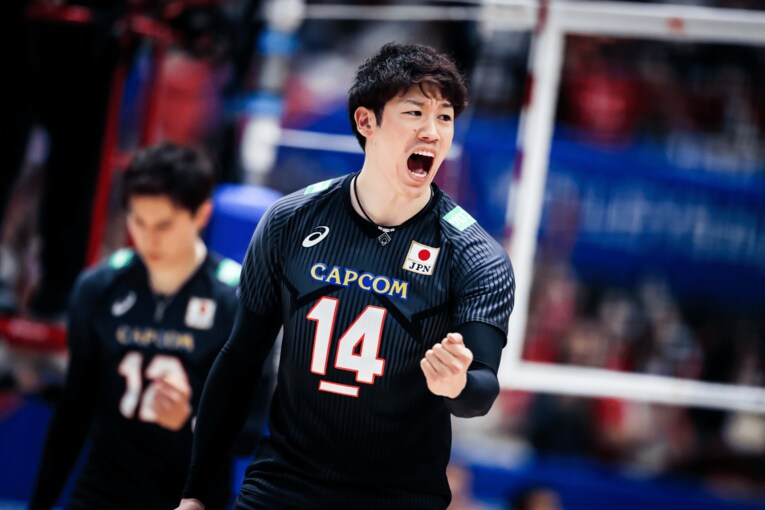 ネーションズリーグ フランス戦　©︎FIVB