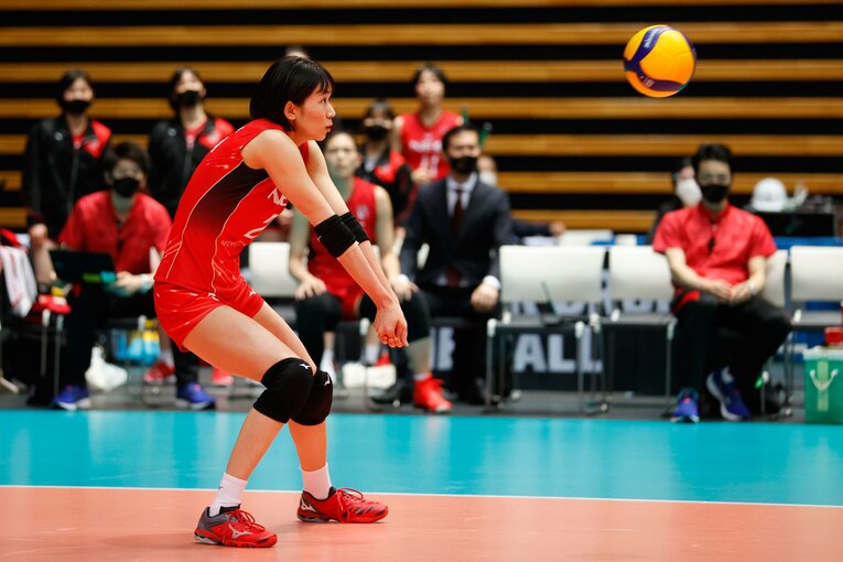 課題だったサーブレシーブを克服した古賀　©Yukihito Taguchi