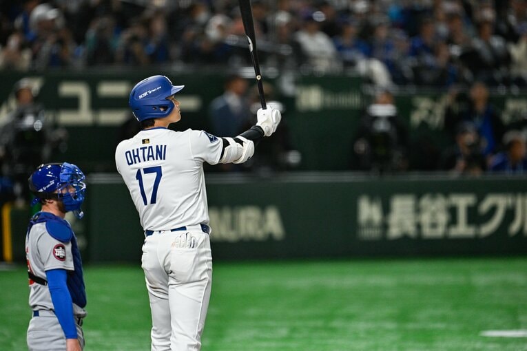 日本開幕シリーズでの大谷翔平　©Nanae Suzuki