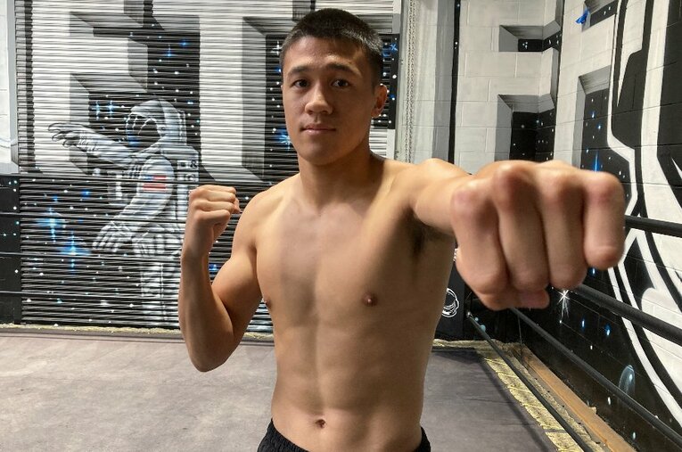 “井上尚弥のスパーリングパートナー”ジャフェスリー・ラミド（23歳）。仮想フルトンの役を担った ／ photograph by Soichi Hayashi Sr.