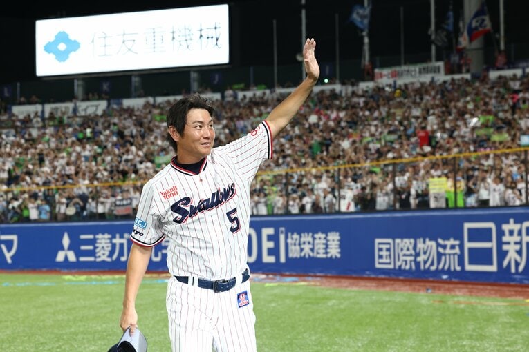 ヤクルト一筋で20年間、活躍を見せた川端　©JIJI PRESS