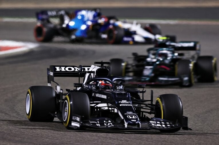 開幕戦バーレーンGPで9位入賞を果たした角田裕毅。日本人ドライバーがデビュー戦で入賞したのは史上初 ／ photograph by Getty Images