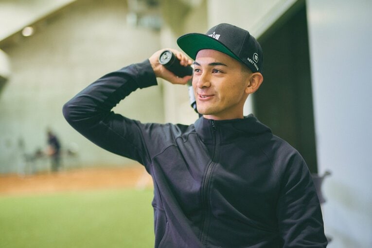 『都立の星』と呼ばれることにも「プレッシャーはないですよ。甲子園優勝投手、という肩書に比べたらハードルは低いですから（笑）」と明るく笑い飛ばす　©Taichi Chiba