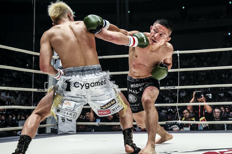 【アンケート10位】那須川天心vs.堀口恭司（2018年）©RIZIN FF Susumu Nagao