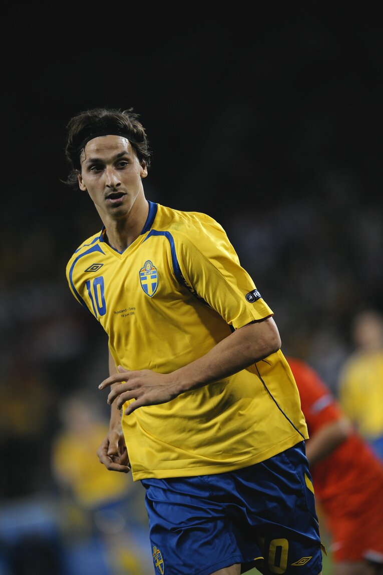 EURO2008でのイブラ様　©Sports Graphic Number