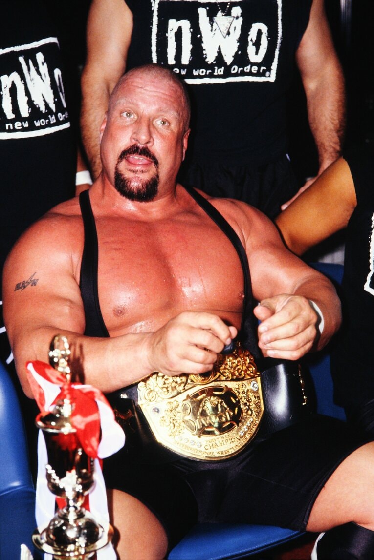 1998年、IWGPヘビー級王座防衛中のノートン　©AFLO