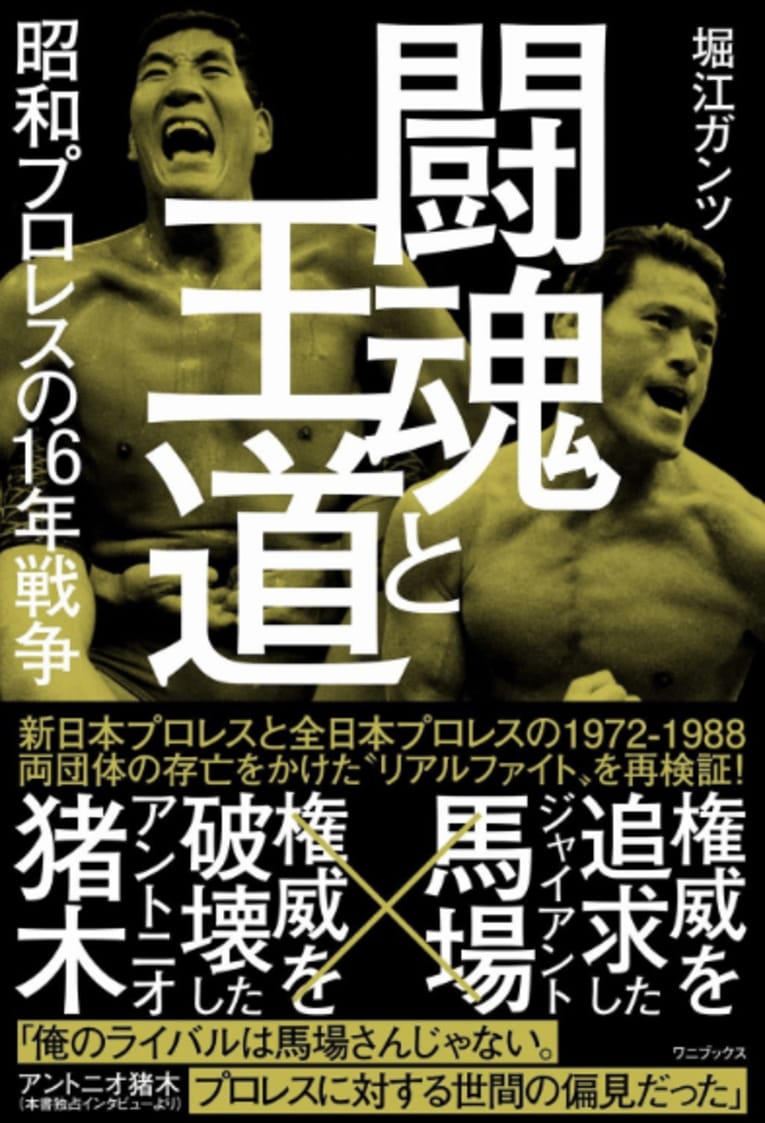 『闘魂と王道 昭和プロレスの16年戦争』　書影をクリックすると、アマゾンのサイトにジャンプします