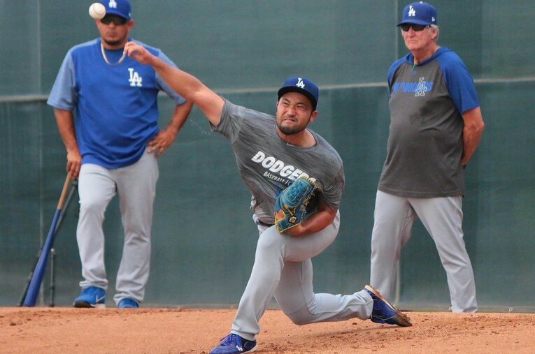 短くも充実した時間を過ごしたドジャース時代に、北方は何を得てきたのだろうか ／ photograph by Tomo San/Yujo Kitagata
