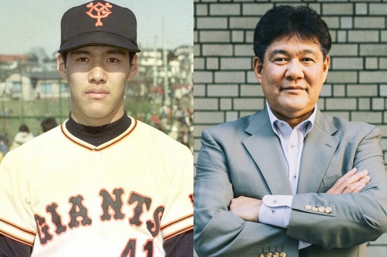 巨人入団間もない頃の斎藤雅樹。現在は解説者として活躍する ／ photograph by KYODO / Kiichi Matsumoto