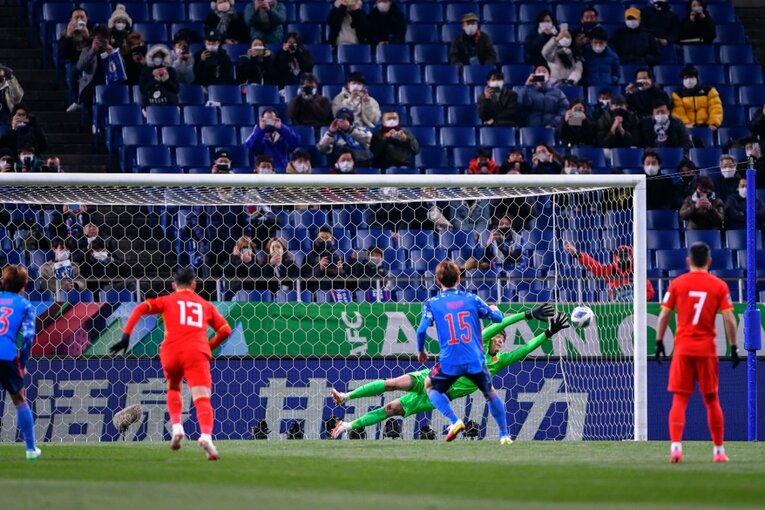 ホームの中国戦（2－0）　©Takuya Sugiyama/JMPA