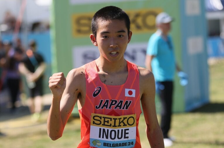 U20世界クロスカントリー選手権に出場するなどオールラウンドに走れ、高校3年5位のタイムを持つ井上朋哉（洛南）は順天堂大に ／ photograph by AFLO