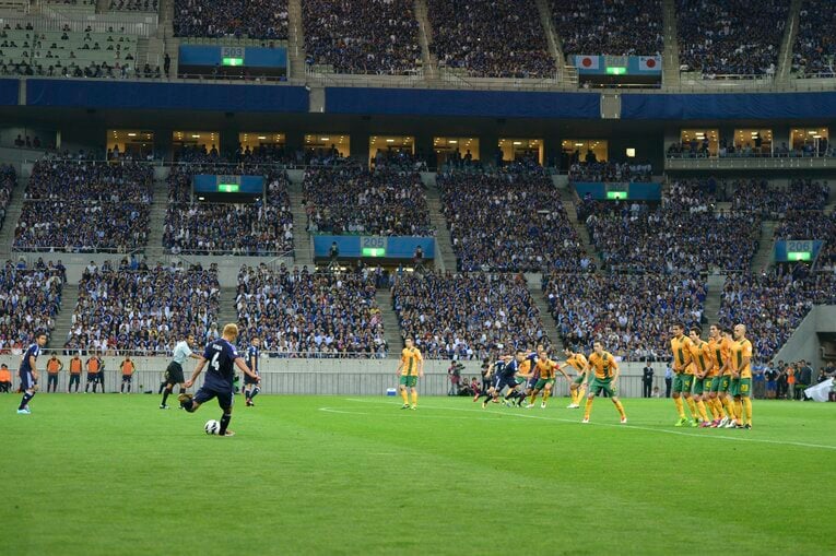 2017年の最終予選では本田圭佑の「ど真ん中PK」でW杯出場権をもぎ取った　©Sports Graphic Number