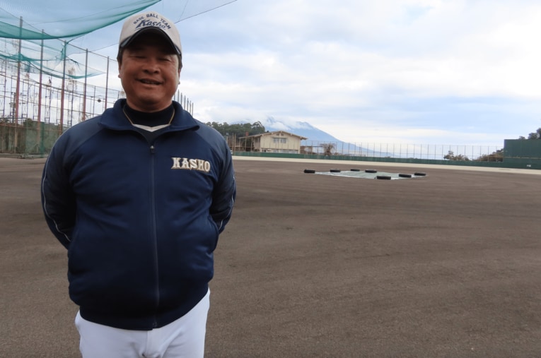 鹿児島商の塗木哲哉監督 ／ photograph by Kou Hiroo