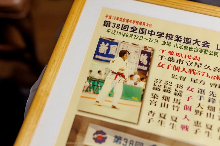 中学時代の染宮さん。角田が「天才」と呼ぶほどの実力者だった　©︎Kiichi Matsumoto