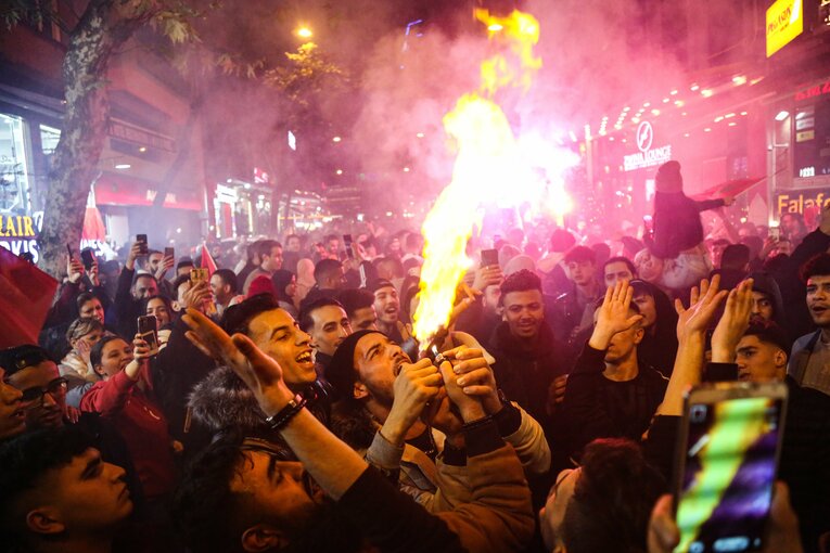 モロッコ代表のサポーター　©Getty Images