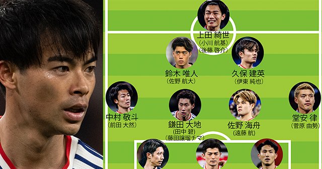 W杯日本代表26人予想「三笘薫が出場絶望」激震報道で代役は…「守田英正