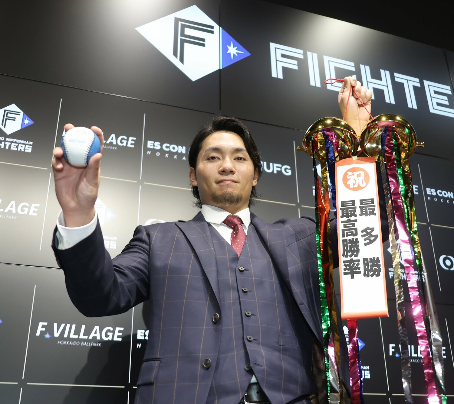 昨季は最多勝と最高勝率のタイトルを獲得した伊藤大海　©︎SANKEI SHIMBUN