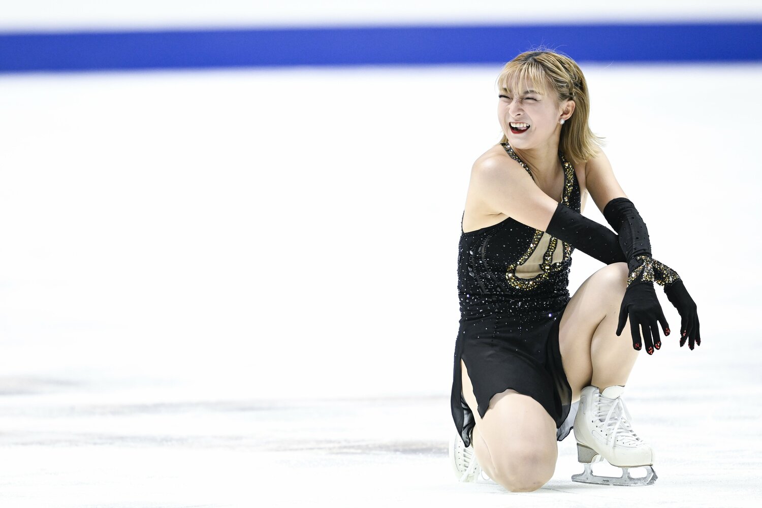 フリー演技後の坂本　©︎Asami Enomoto