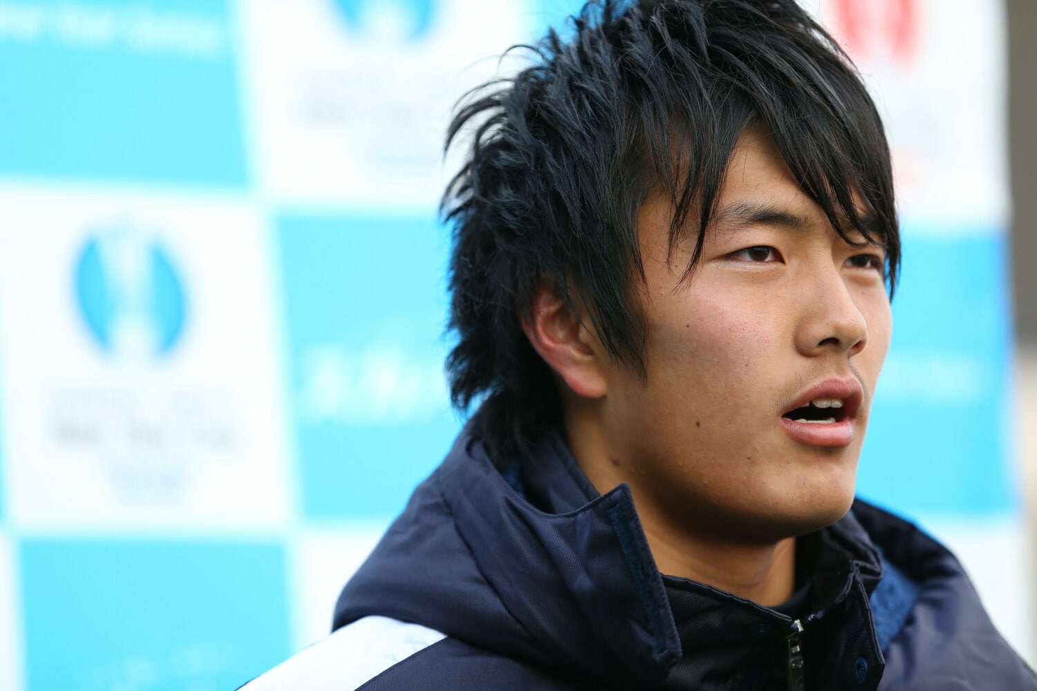 鳴り物入りでジュビロ磐田に入団した小川航基。プレシーズンから注目度が高かった（2016年2月）　©︎J.LEAGUE