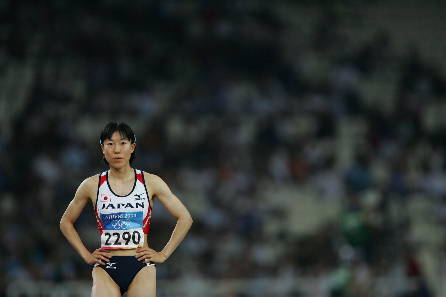 2004年のアテネ五輪代表だった前日本記録保持者の杉森（現姓：佐藤）美保　©BUNGEISHUNJU