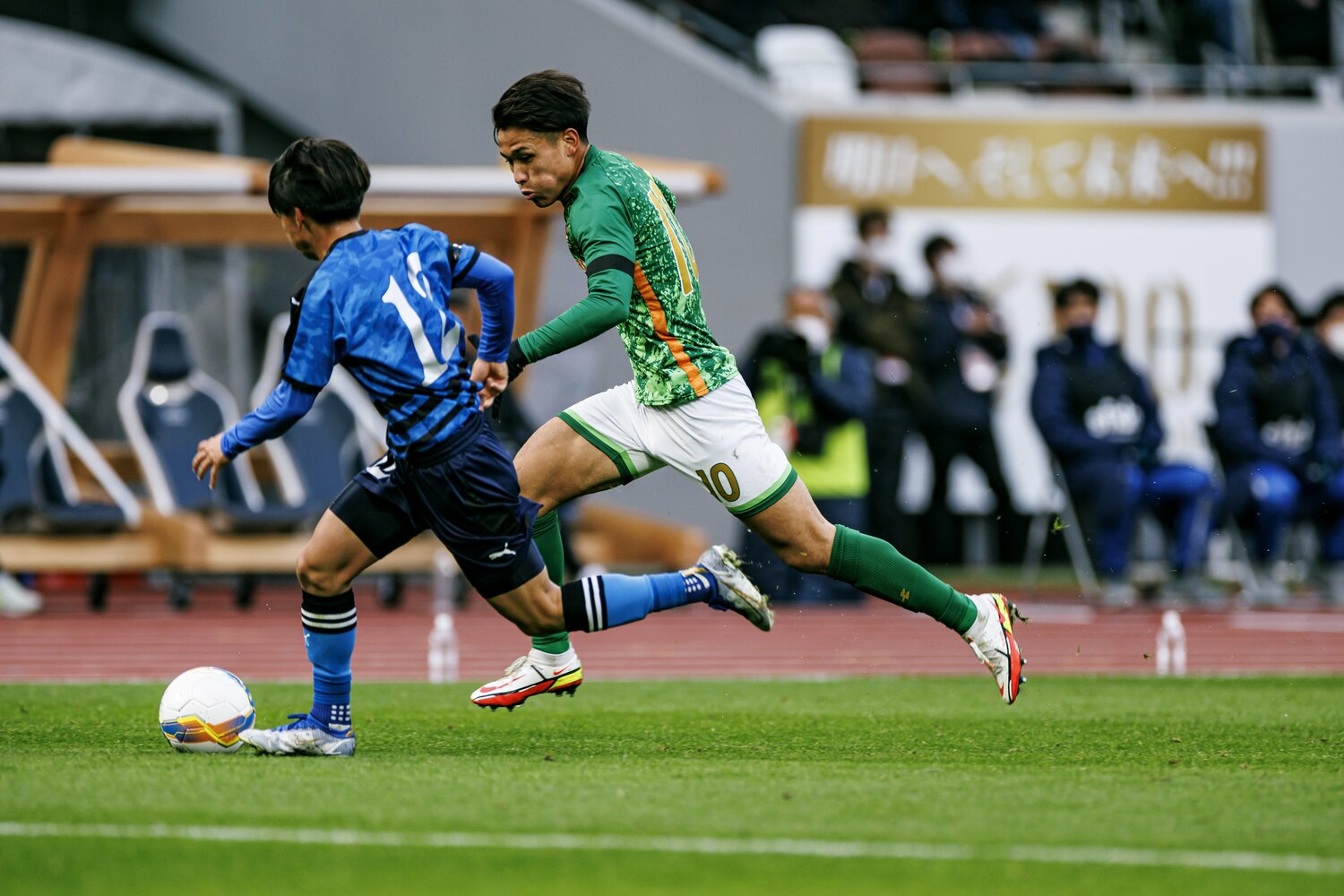 同じ「10番」として意識していたという青森山田のMF松木玖生(3年) ©︎Kiichi Matsumoto