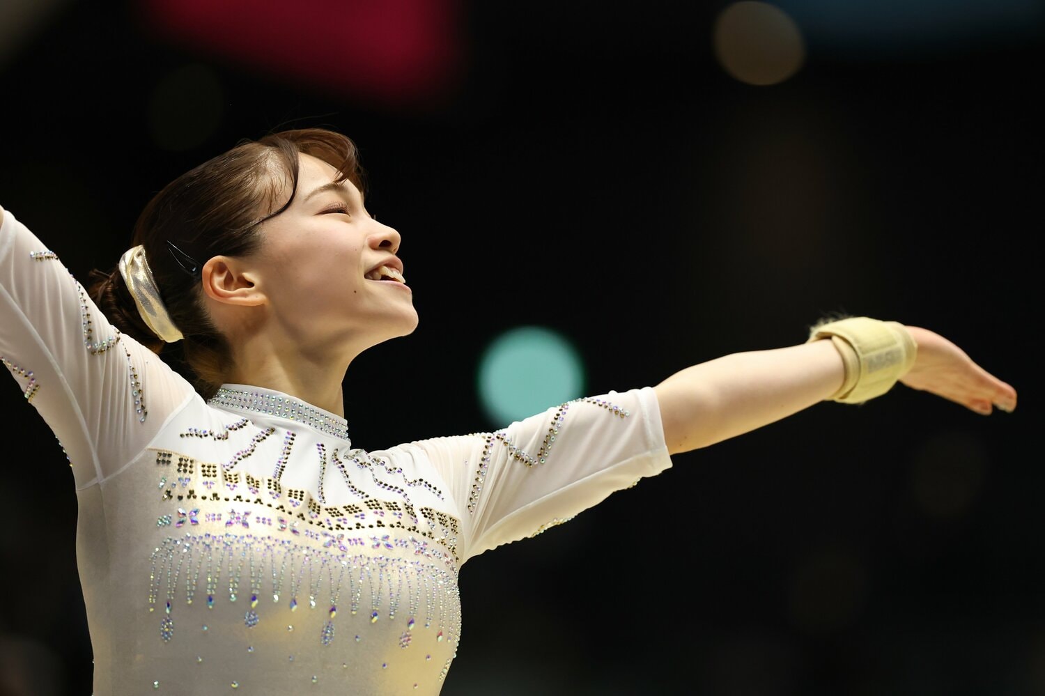 4月の全日本個人総合選手権で2位となった杉原愛子　©AFLO