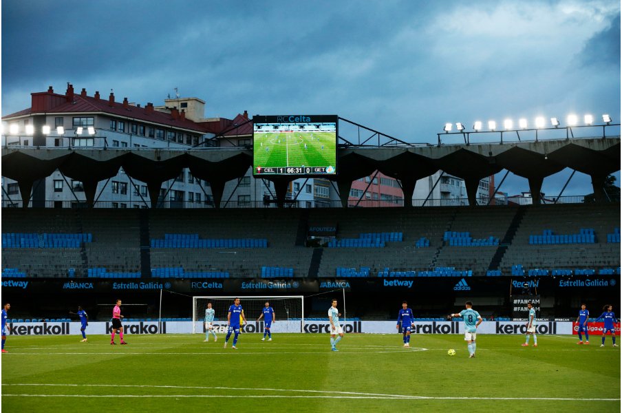 試合は無観客で開催された©Daisuke Nakashima