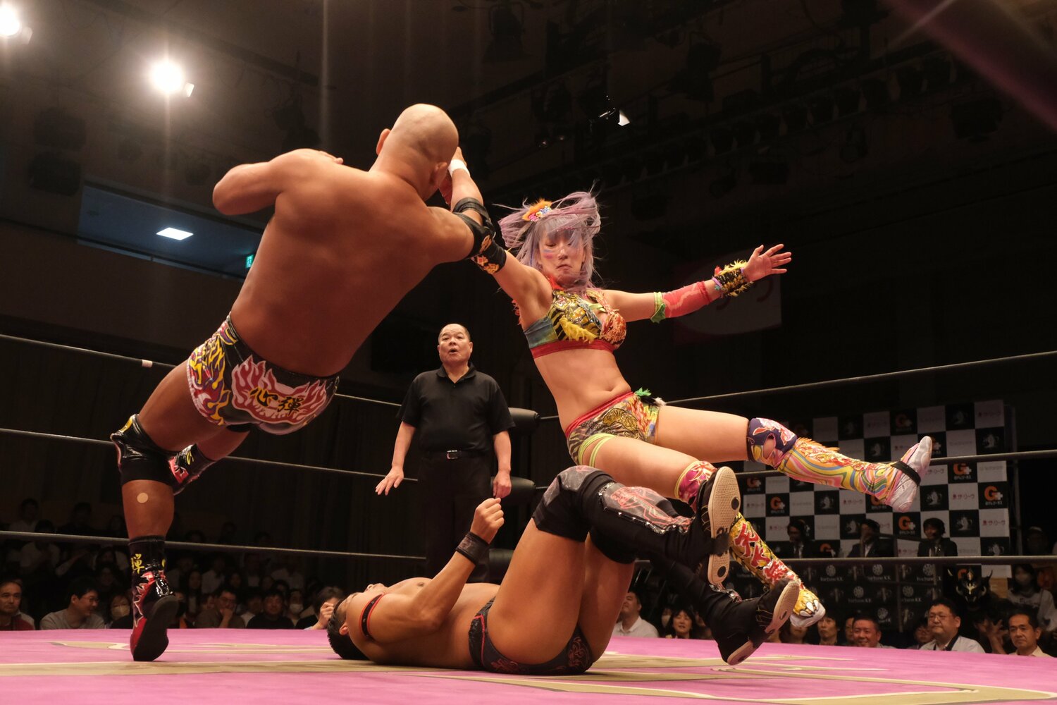 小橋建太プロデュース興行では、田中将斗とのタッグで世羅りさ＆土井成樹と対戦