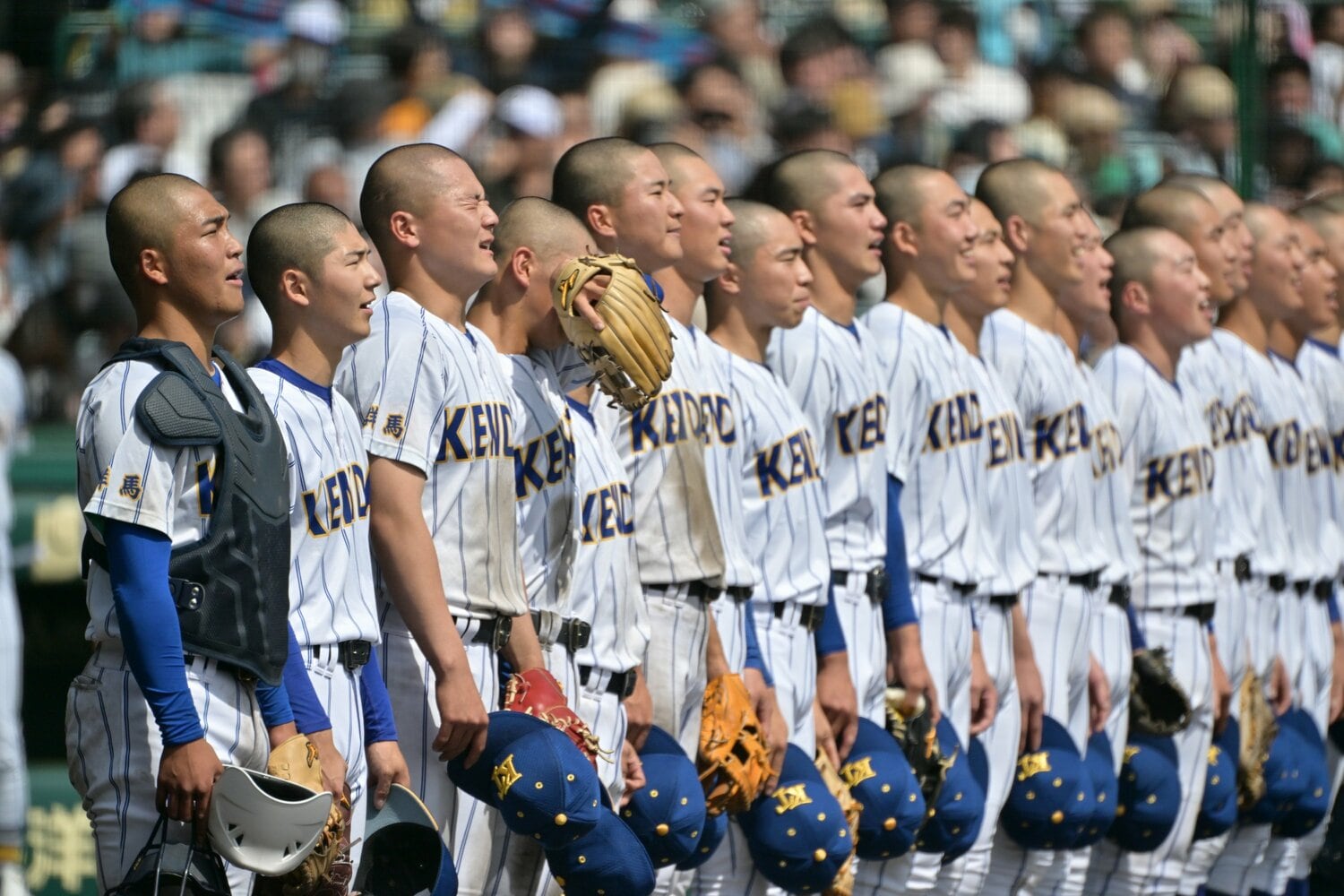 センバツ決勝進出を果たした健大高崎ナイン ©Hideki Sugiyama